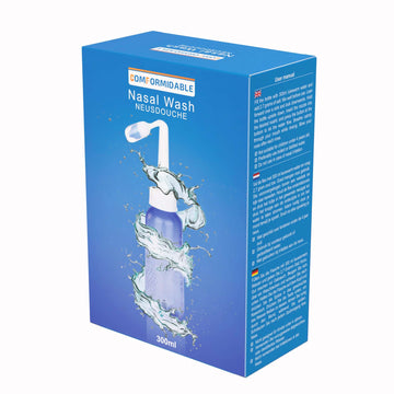 Comformidable nasal rinse with saline, helps with a stuffy nose at night