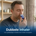 Man gebruikt de Comformidable Duo Nasal Inhaler voor beide neusgaten tegelijk