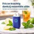 Comformidable Duo Nasal Inhaler met menthol en essentiële oliën naast verse munt en citroen