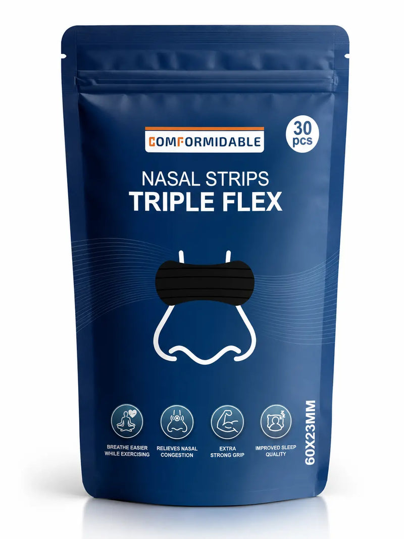 Comformidable® Sorte Runde Næseplastre 30 stk.