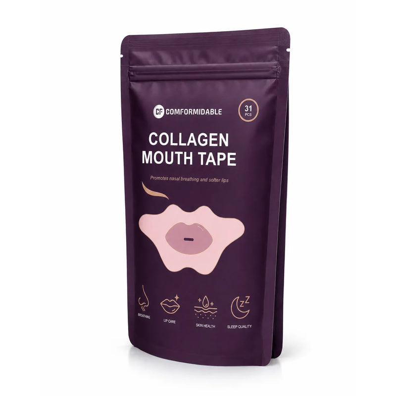 Sachet refermable de bande buccale au collagène Comformidable, vue de côté