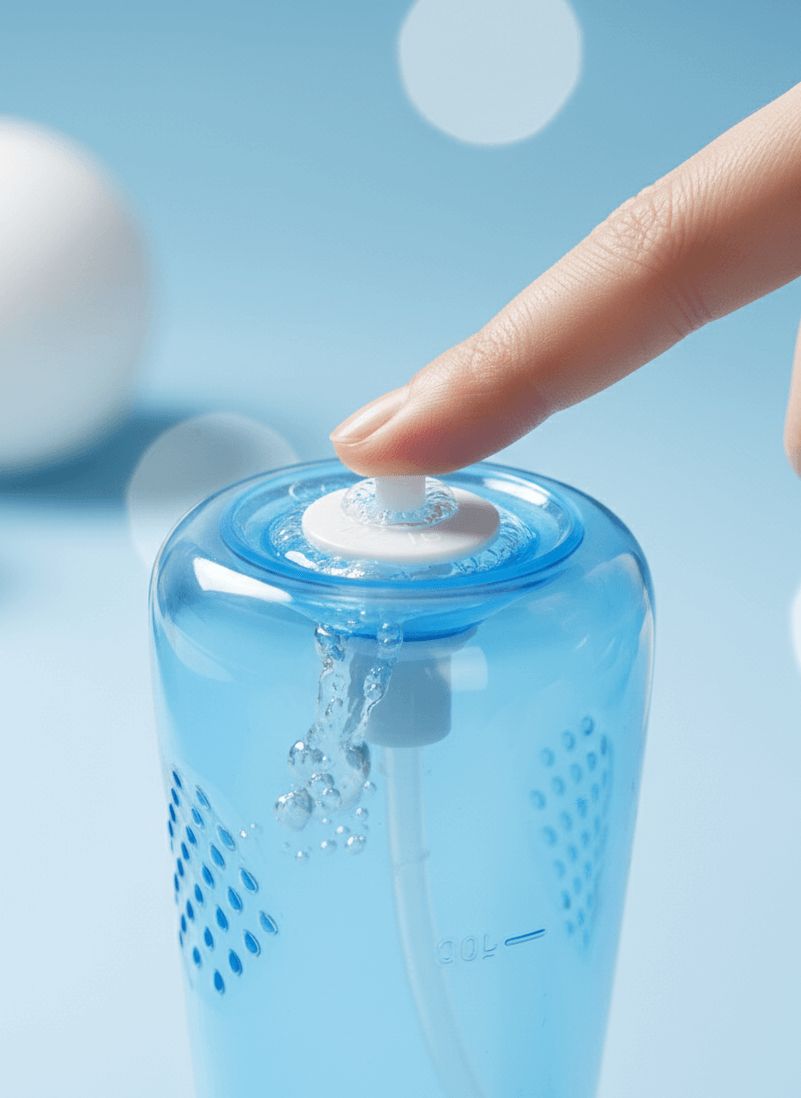 One-press flush button