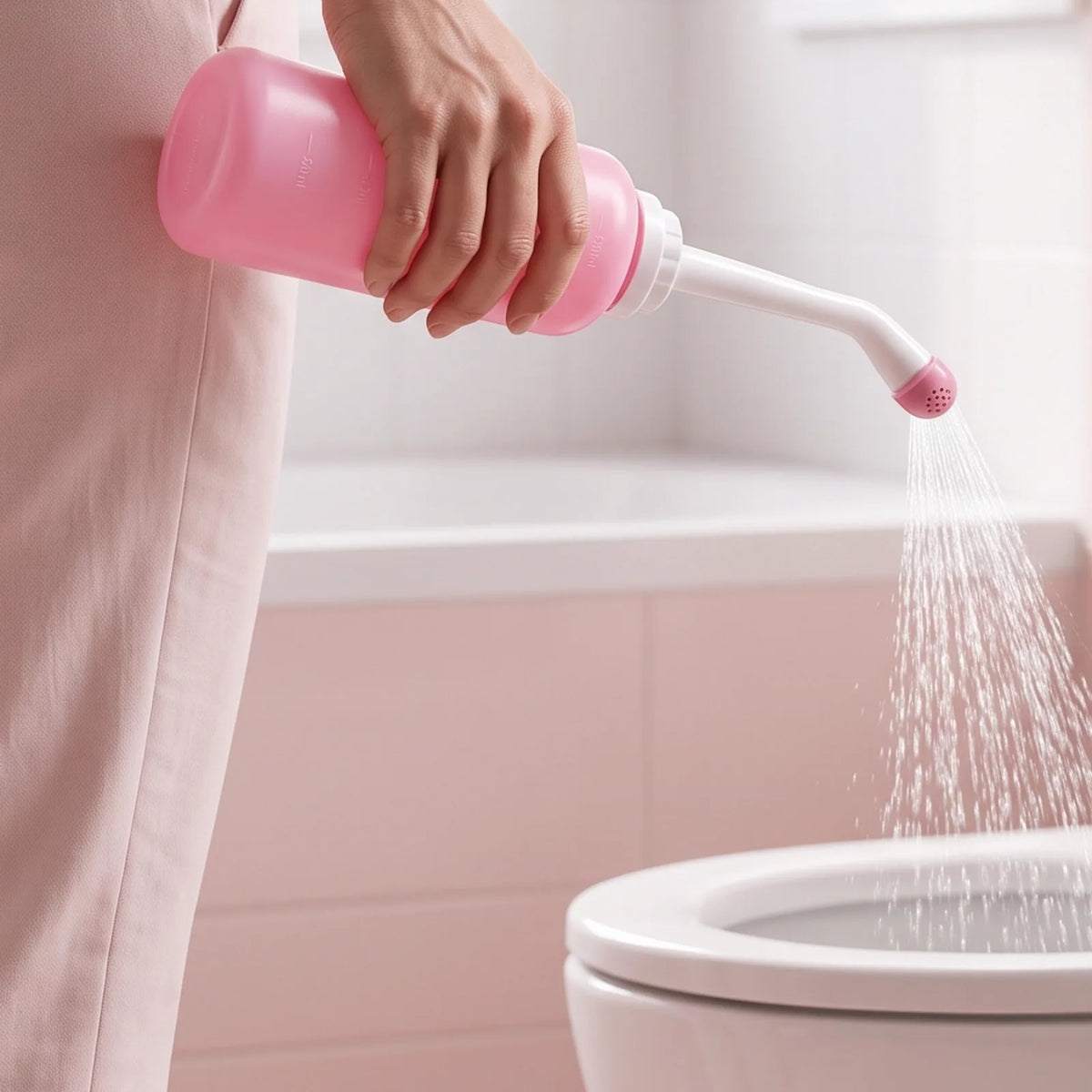 Bouteille bidet avec l'embout pour un jet large et doux