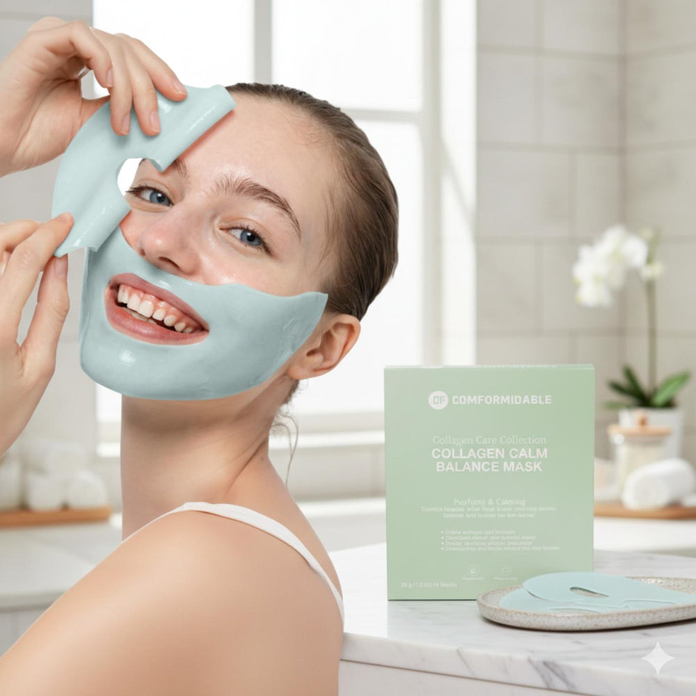 Comformidable® Collagen Calm Balance Mask – Cleansing & Soothing – 4 pieces