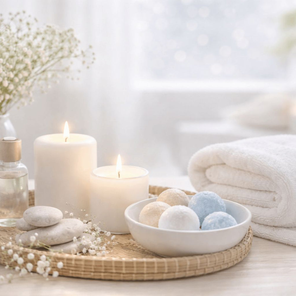 Comformidable Ontspanning categorie met shower steamers en wellnessproducten voor minder stress.