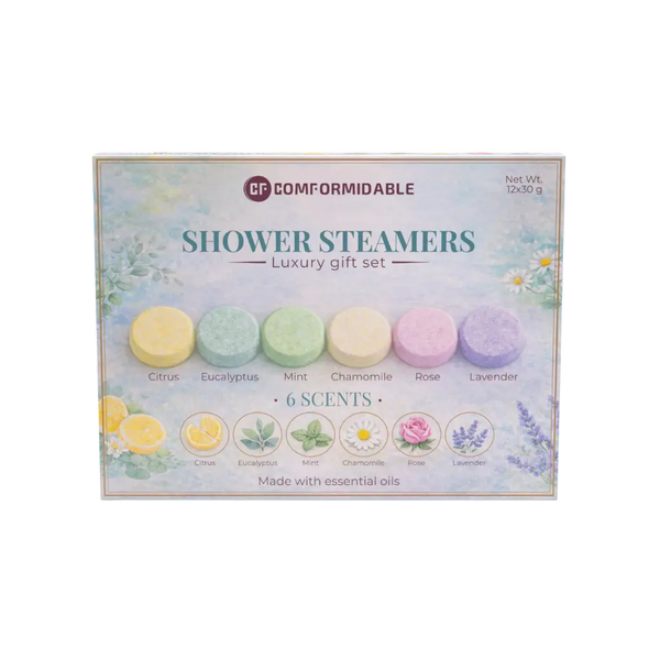 Comformidable shower steamers til afslapning under bruseren